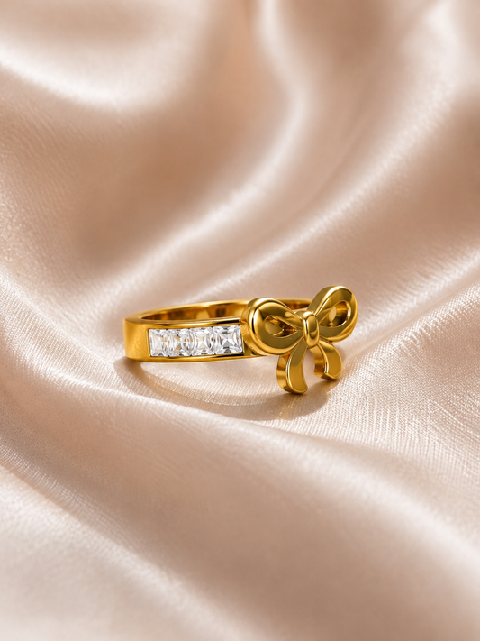 Golden Bow Ring