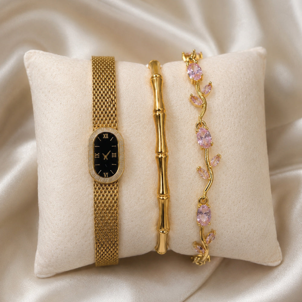 Golden Blush Trio Set