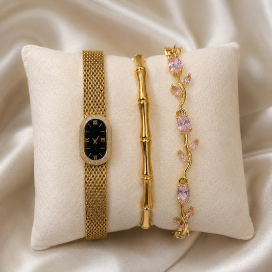 Golden Blush Trio Set